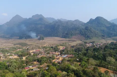 Vue sur le village de Ban Vieng Hine - Laos