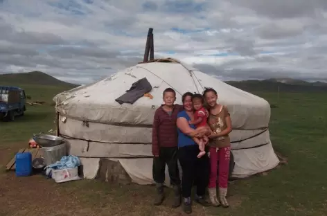 Famille nomade - Mongolie