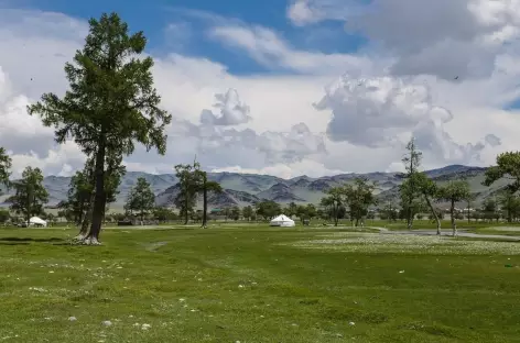 Paysage près d'Olgii - Mongolie