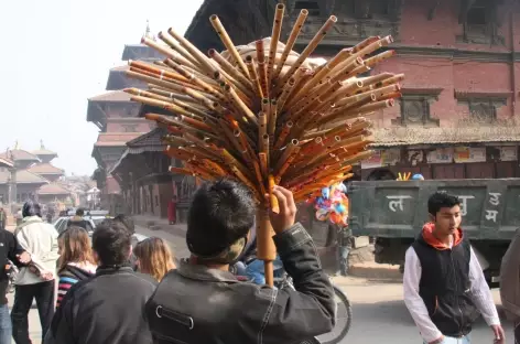Animation dans les rues de Kathmandu - Népal