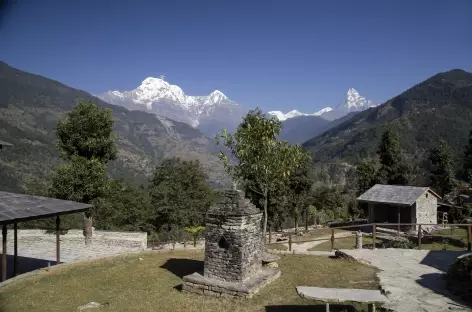 Vue du Lodge, Majagaon - Népal