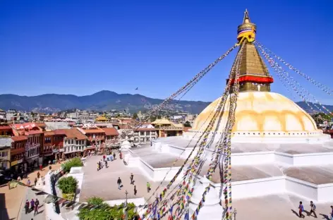 Vue du Stupa de Bodnath - Népal