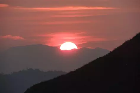 Couché de soleil depuis Bandipur - Népal