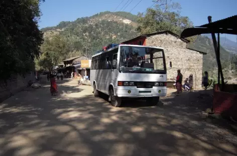 Sur la route au Népal