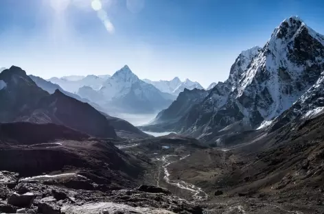 Vue sur L'arrivée à Dzongla - Népal