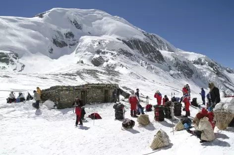 Au col de Thorong La (5416 m) - Népal