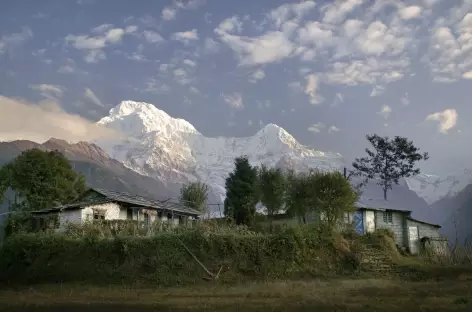 Lumières d'hiver sur l'Annapurna et sud - Népal