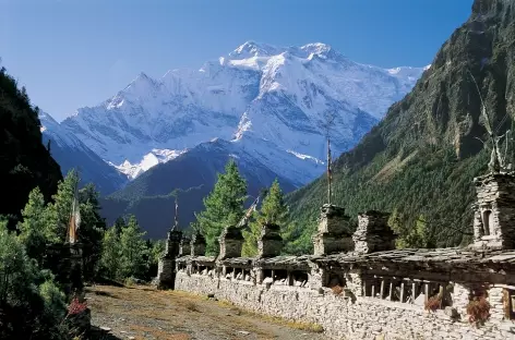 Annapurna II en montant sur Gyaru - Népal