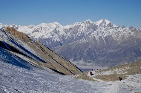 Descente du Thorong La - Népal