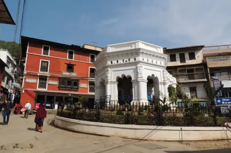 Place centrale à Tansen - Népal