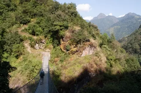 Pont suspendu -  Kangchenjunga - Népal