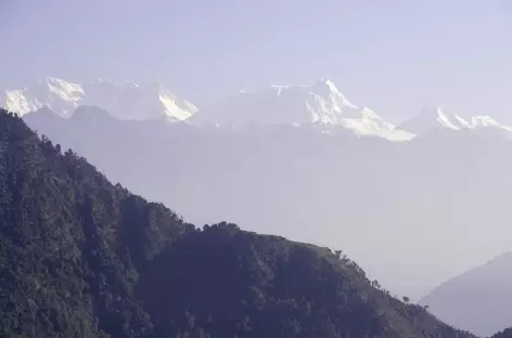 Vue sur le massif du Kangchenjunga Népal