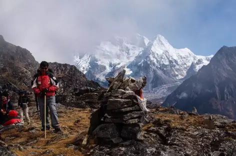 Arrivée au col - Kangchenjunga Népal