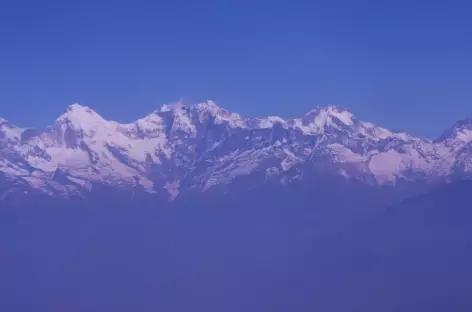 Vol le long du massif des Annapurnas - Népal