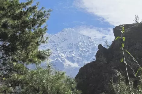 Première vues sur les montagnes - Népal