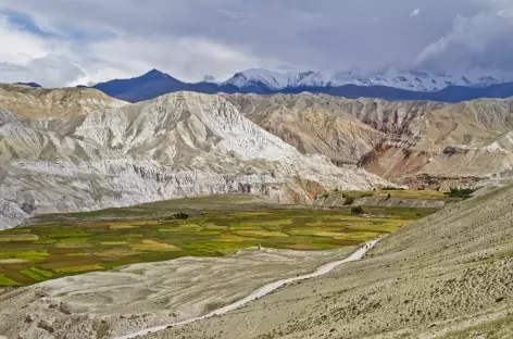 Au-dessus de Lo Manthang, Mustang - Népal - 