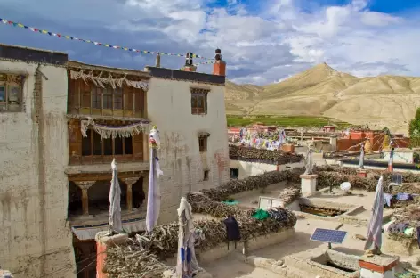 Sur les toits des maisons de Lo, Mustang - Népal