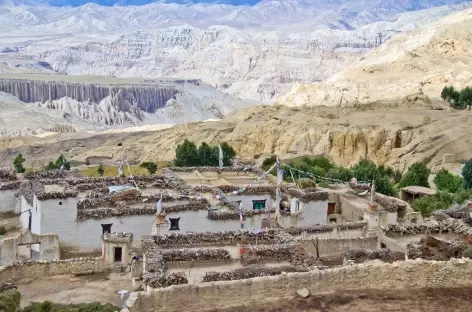 Village du Mustang, Népal