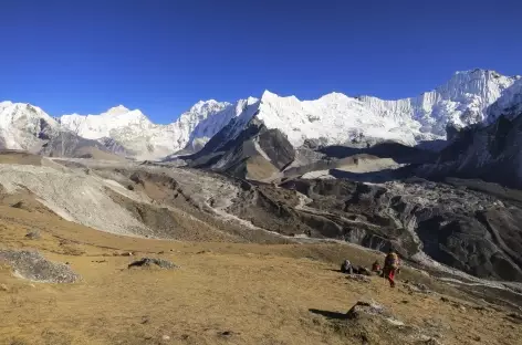 Descente sur Chukung - Népal