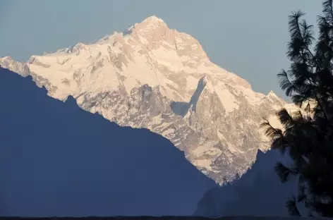 Le Manaslu depuis Chame - Népal