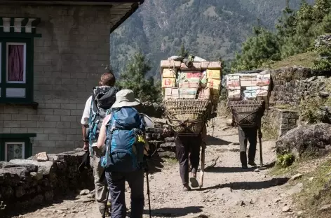 Le travail des porteurs - Népal