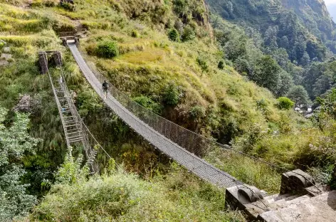 Pont sur Maccha Khola- Manaslu - Népal