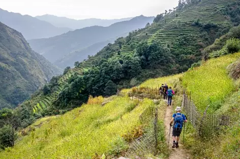 Entre Barpak et Larpak Manaslu- Népal