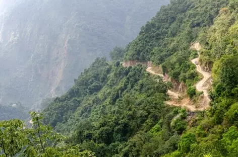 Route menant à Barpak- Manaslu Népal