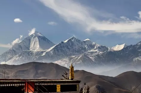 Daulhagiri depuis Muktinath Népal