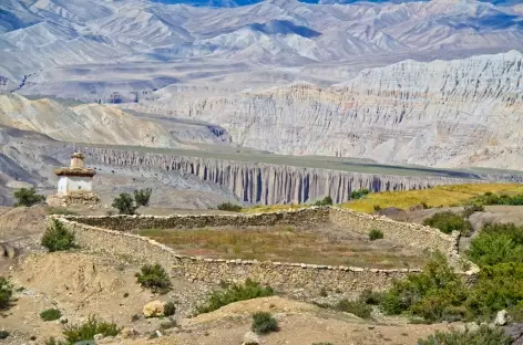 Paysages entre  Yara et Lori Gompa Mustang
