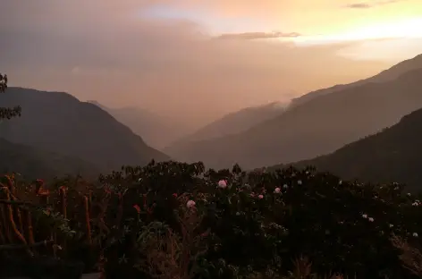Coucher de soleil vers Phedi