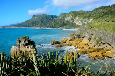 Côte sauvage à Punakaiki - Nouvelle Zélande