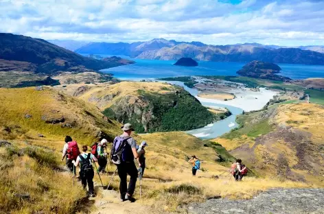 Randonnée de Diamond Lake, dominant le lac de Wanaka - Nouvelle Zélande