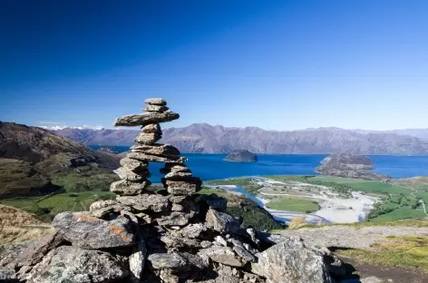 Randonnée de Diamond Lake, au-dessus du lac de Wanaka - Nouvelle Zélande