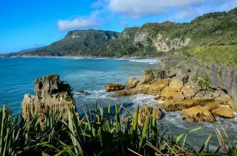 Côte sauvage à Punakaiki - Nouvelle Zélande