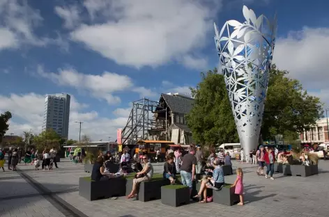 Christchurch, place de la cathédrale - Nouvelle Zélande