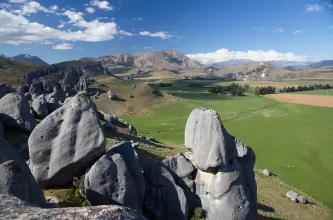 Etonnantes formations rocheuses de Castle Hill - Nouvelle Zélande