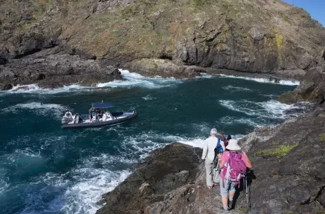 Récupération au bout du Cape Brett - Nouvelle Zélande