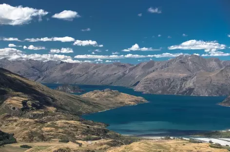 Depuis le sommet de Rocky Mountain, le lac Wanaka - Nouvelle Zélande