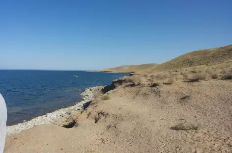 Berges du lac Aydarkul, Ouzbékistan