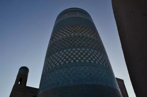 Minaret bleuté, Khiva