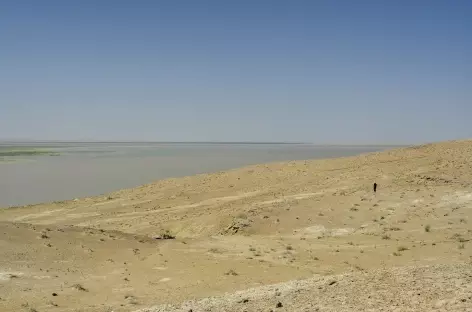 L'Amou Daria, mythique fleuve marquant la frontière de l'Ouzbékistan 