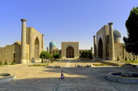 La place du Reghistan à Samarcande - Ouzbékistan - 