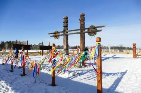 Monument d'éleveurs bouriates - Baïkal