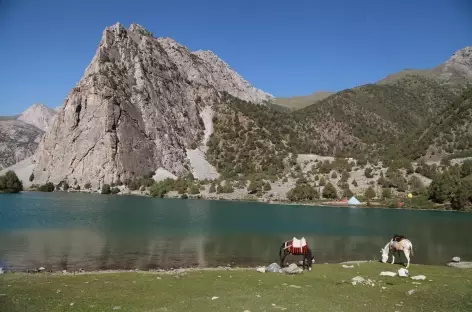 AU bord du lac Khazor Tchashma 