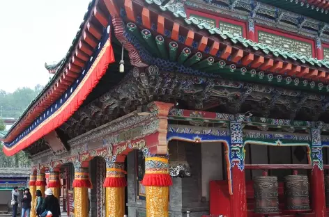 Détail d'architecture du Kumbum - Xining, Chine