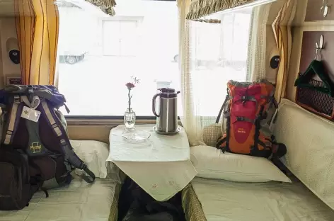 Les couchettes du Train du ciel en 1ère classe, Tibet