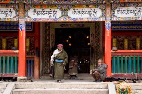 L'une des chapelles du monastère de Labrang - Amdo, Chine