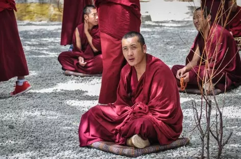 Portrait d'un moine au monastère de Sera - Tibet