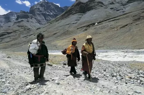 Avec les pèlerins, Mt Kailash, Tibet